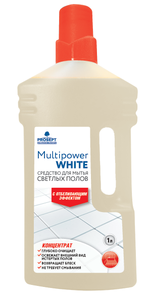 Средство для мытья светлых полов Multipower White PROSEPT 1л - фото - 1
