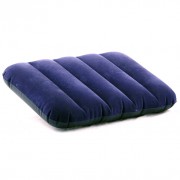 Подушка надувная для кемпинга INTEX 43х28х9 см, синяя, 68672 - фото - 1