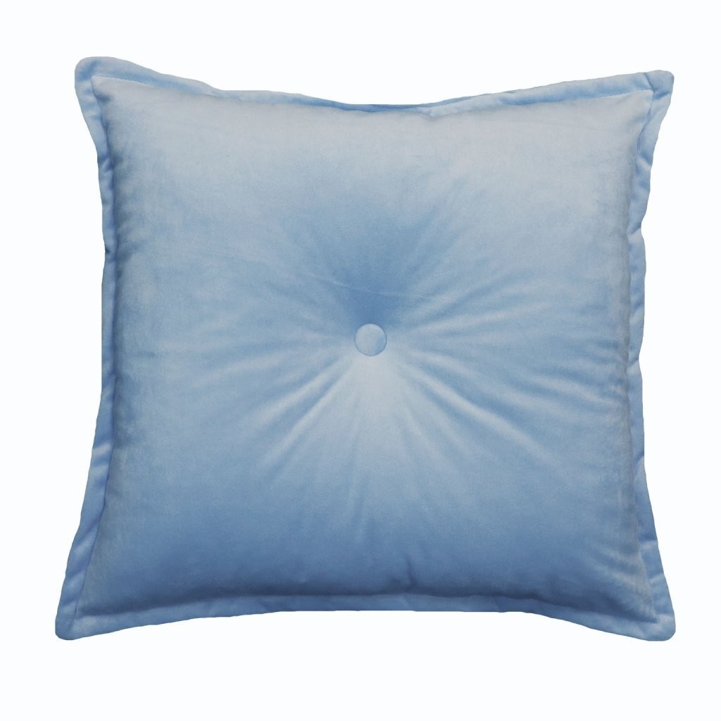 Подушка декоративная, 40х40 см, Шик, 100% полиэстер, синяя - фото - 1