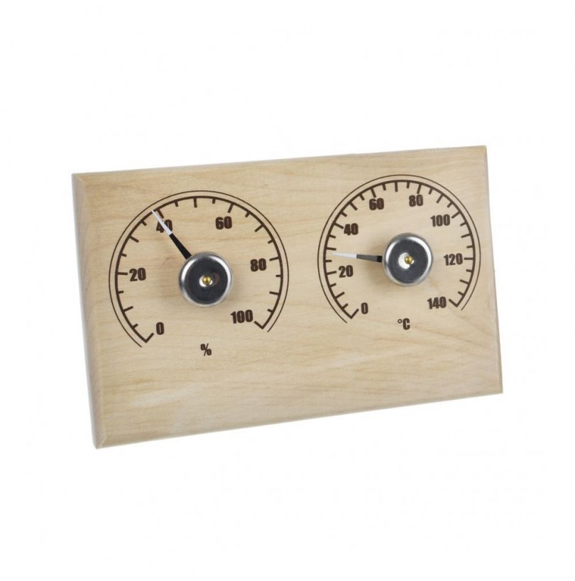 Термометр с гигрометром банная станция открытая - фото - 1