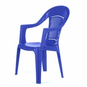 Кресло пластиковое "Фламинго" синее - фото - 1