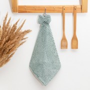 Кухонное полотенце микрофибра Доляна "Бантик" 30*30см, зеленый - фото - 1