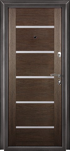 Дверь металл ЛАРГО 2066/880/L беленый дуб/антик серебряный, левая - фото - 1