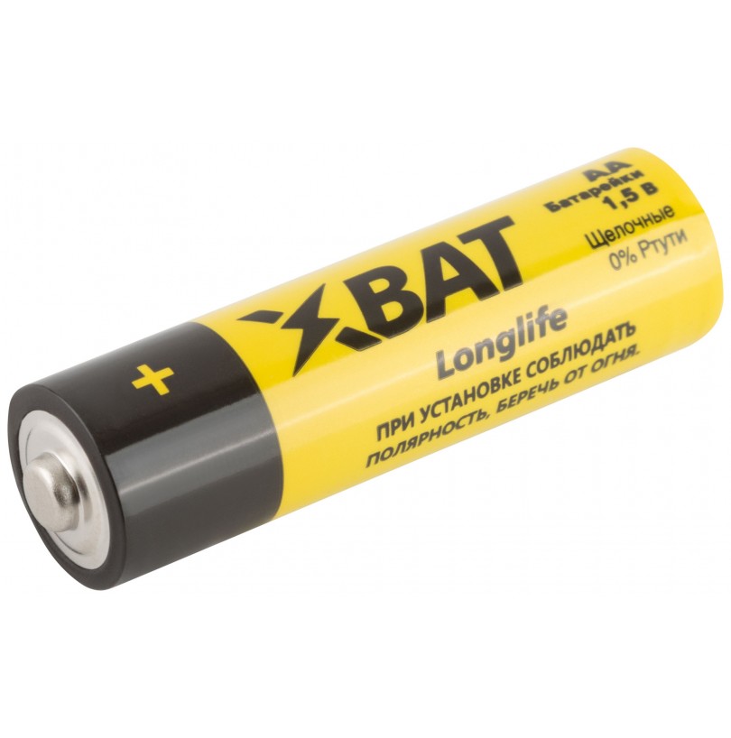 Батарейка щелочная XBAT Longlife 1.5B тип АА - фото - 1