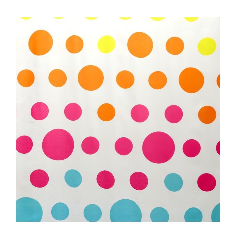 Штора для ванной Доляна «Цветное драже», 180×180 см, полиэстер - фото - 1