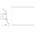 Плинтус напольный 55мм 2,2м "Идеал Классик", 001 Белый - фото - 1