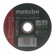 Круг отрезной 125*1*22,2 мм по металлу Metabo SP-Novorapid 617162000 - фото - 1