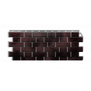 Фасадная панель FINEBER Кирпич клинкерный 3D 1073*437мм, коричнево-черный (10) - фото - 1