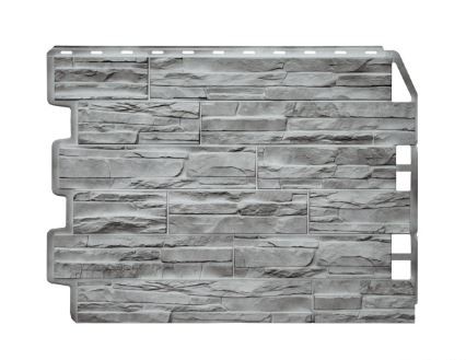 Фасадная панель FINEBER Скол 725*570мм, светло-серый (10) - фото - 1