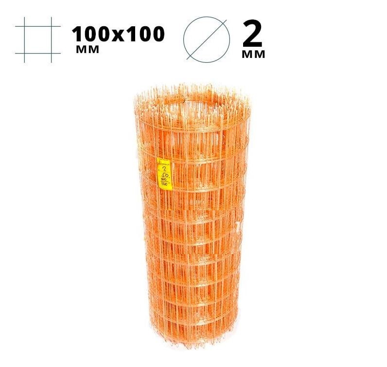 Сетка стеклопластиковая (композитная) КСП 100*100*2мм карты 1м*2м - фото - 1