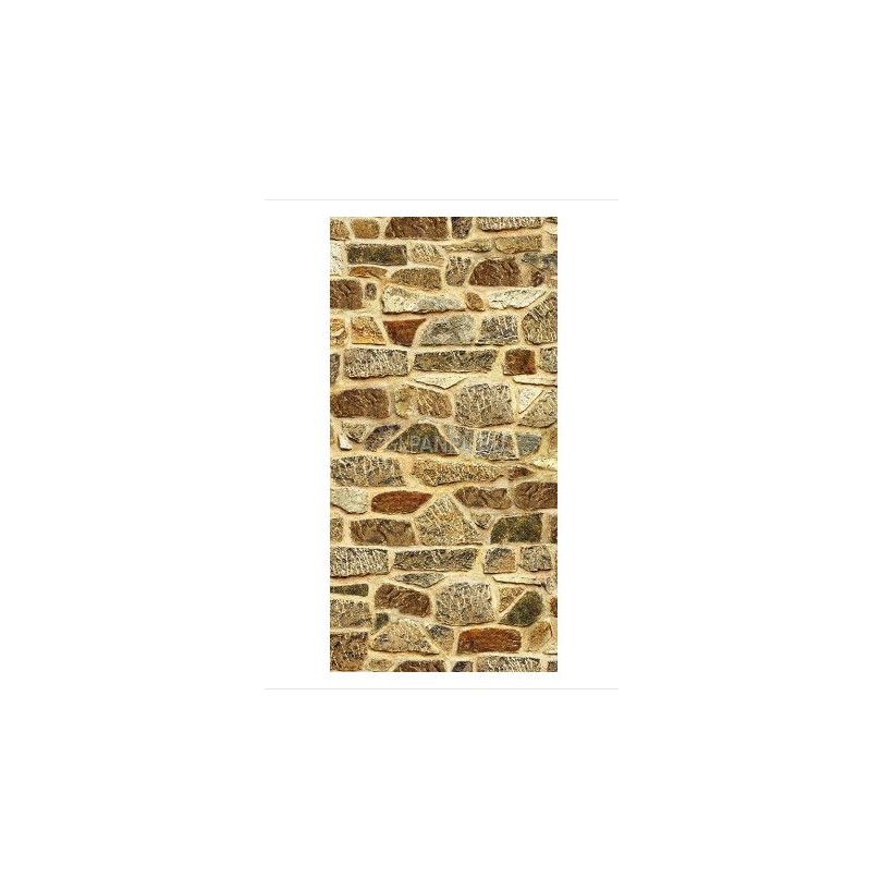 Панель ПВХ Грин Лайн, Каменная кладка (0,675м²) 8мм 2,7*0,25 - фото - 1