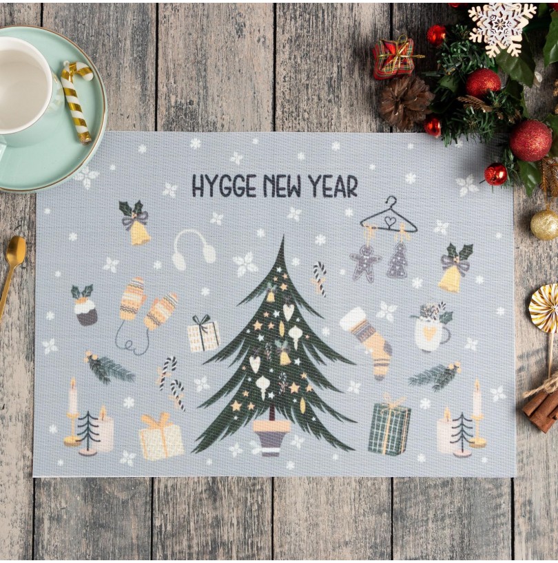 Салфетка сервировочная Hygge New Year ПВХ, 40х29 см - фото - 2