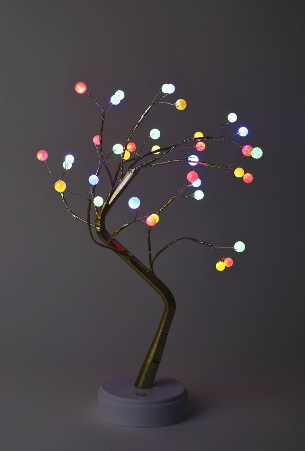 Светильник декоративный «Дерево» ЭРА ЕGNID - 36M, мульти h=45см LED 3хАА IP20 - фото - 1