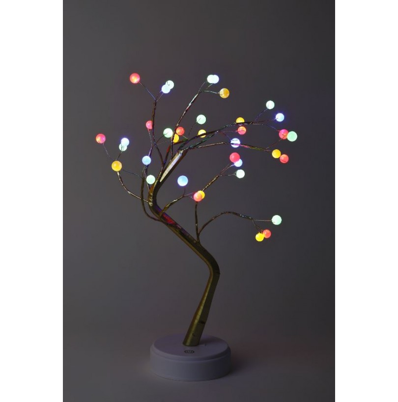 Светильник декоративный «Дерево» ЭРА ЕGNID - 36M, мульти h=45см LED 3хАА IP20 - фото - 1