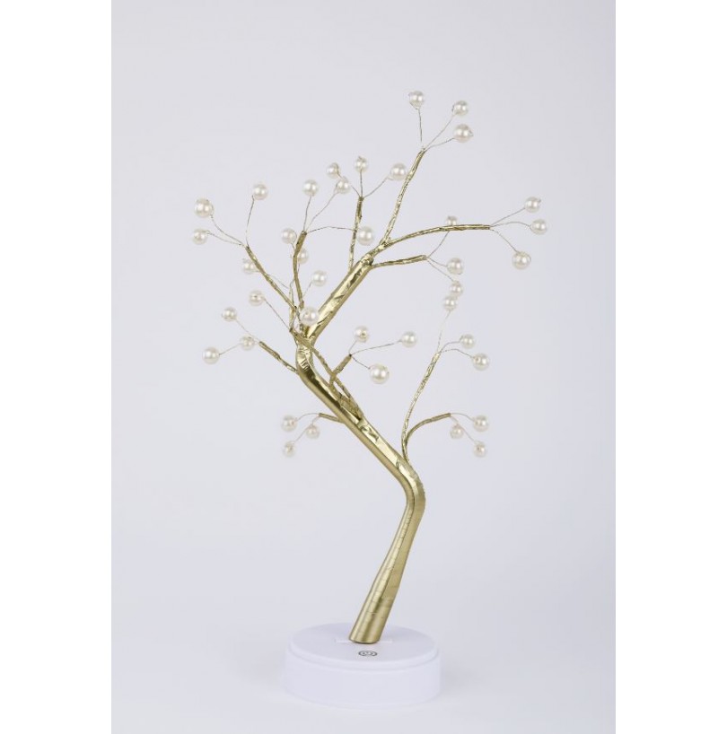 Светильник декоративный «Жемчужное дерево» ЭРА, тепл. бел. LED h=45см 3хАА IP20 - фото - 3
