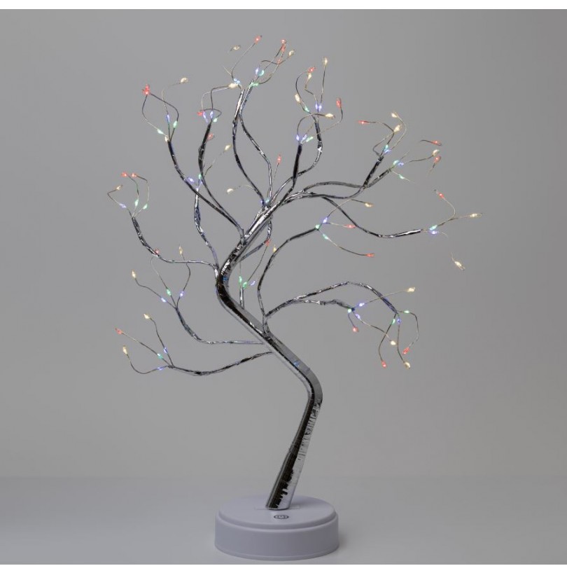 Светильник декоративный «Дерево с самоцветами» ЭРА, мульти LED h=45см 3хАА IP20 - фото - 1