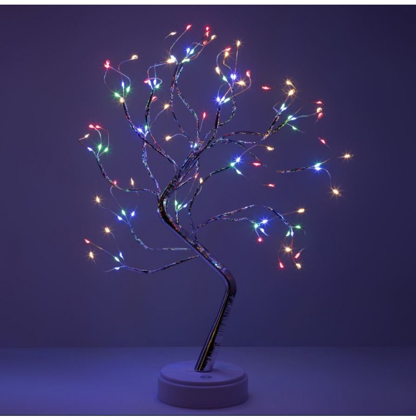 Светильник декоративный «Дерево с самоцветами» ЭРА, мульти LED h=45см 3хАА IP20 - фото - 3