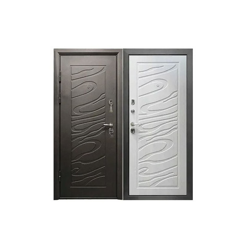 Дверь металл ДЖАЗ 2066/980/L сосна прованс, левая - фото - 1
