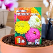 Семена цветов Циния Лилипут смесь 0,3 г - фото - 1