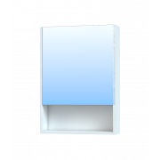 Шкаф зеркальный Urban 500, 500*700*154мм, белый - фото - 1