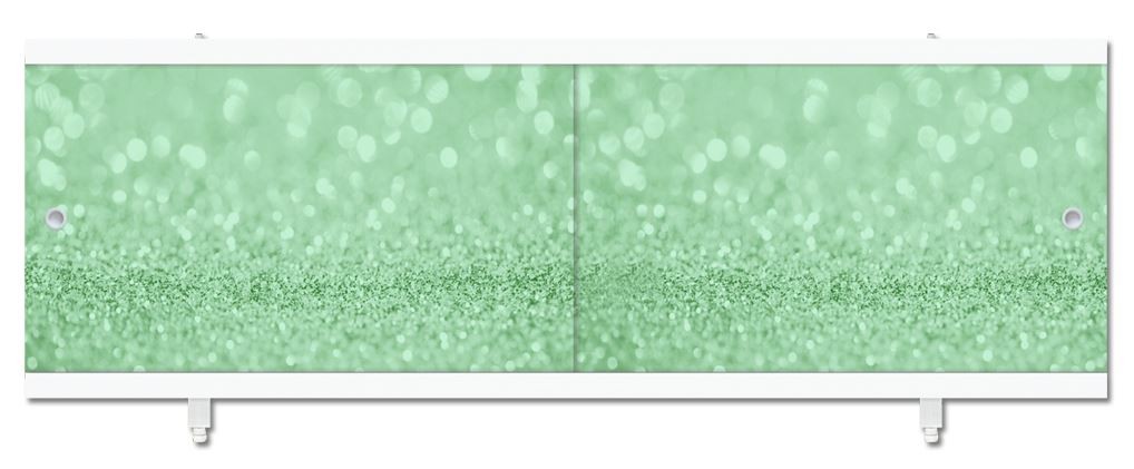 Экран для ванны Кварт зеленый иней 1480мм - фото - 1