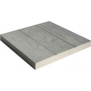 Плитка бетон 300*300*30мм "Дощечка" серый (228шт/20м²) - фото - 1