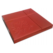 Плитка бетон 300*300*30мм "Кленовый лист" Красный (220шт/20м²) - фото - 1