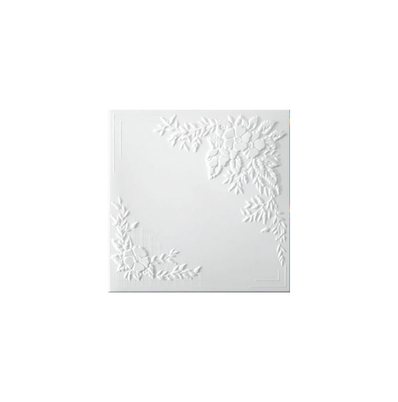 Плита потолочная С2068 50*50см/2м² белый (8шт) - фото - 1