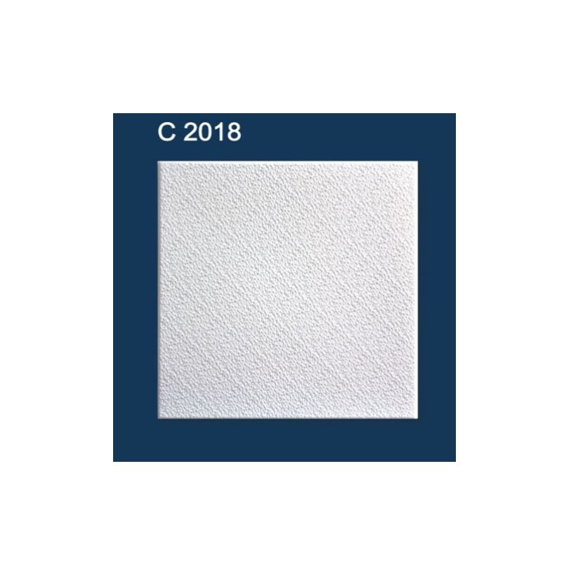 Плита потолочная С2018 50*50см/2м² белый (8шт) - фото - 2