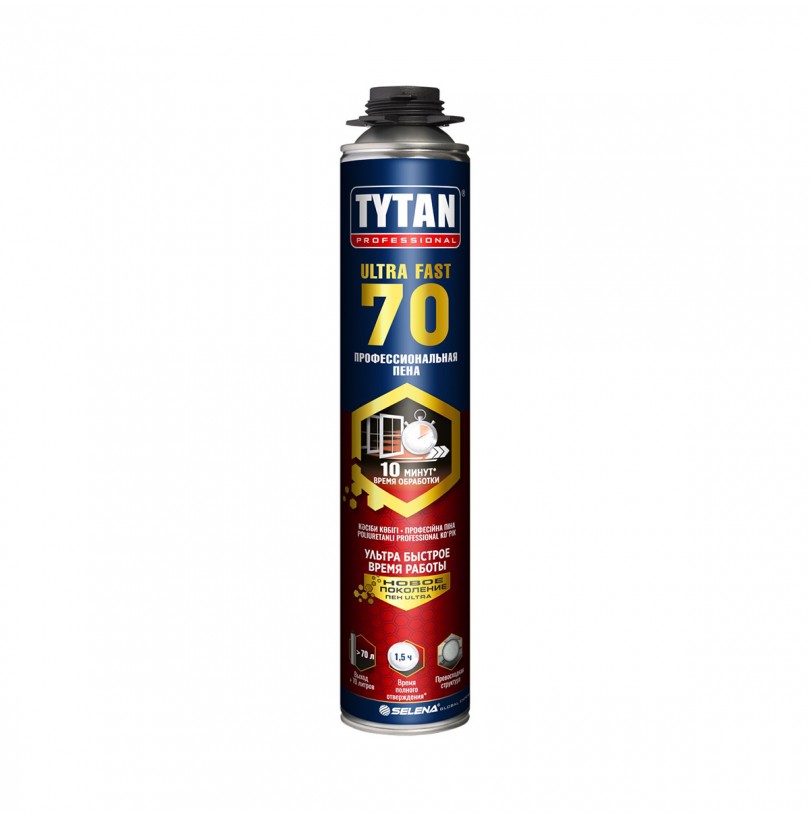 Пена монтажная Tytan Professional Ultra 70, летняя 870 мл - фото - 1