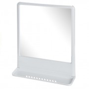 Зеркало Berossi 30х40см с полочкой, белый мрамор Tokyo, НВ 11504000 - фото - 1