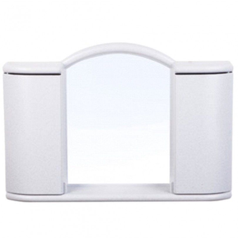 Шкаф зеркальный пластиковый 596*410мм Berossi Argo, АС 11904000, белый мрамор - фото - 3