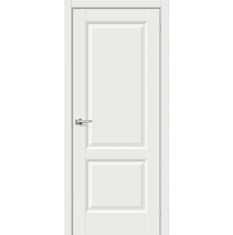 Дверь глухая Лаура 2, 700*2000мм (пвх), белый - фото - 1