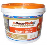 Краска водоэмульсионная маттлатекс DecoTech Professional база WA 4,2кг - фото - 1