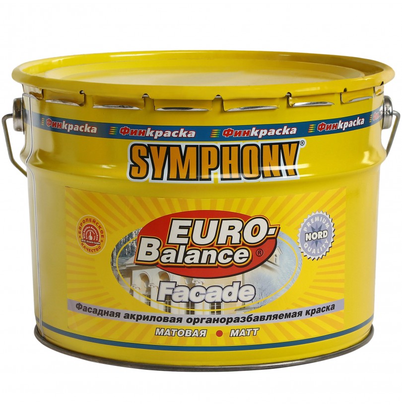Краска фасадная SYMPHONY Евро-баланс Фасад Норд KA 11,4кг - фото - 1