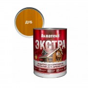 Акватекс Экстра защитно-декоративное покрытие для древесины, Дуб 0,8 л - фото - 1