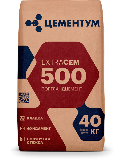 Цемент Цементум EXTRACEM 500 40кг (35) - фото - 1