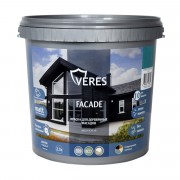 Краска для деревянных фасадов Veres Facade акриловая, матовая 2,7 л, голубой туман - фото - 1