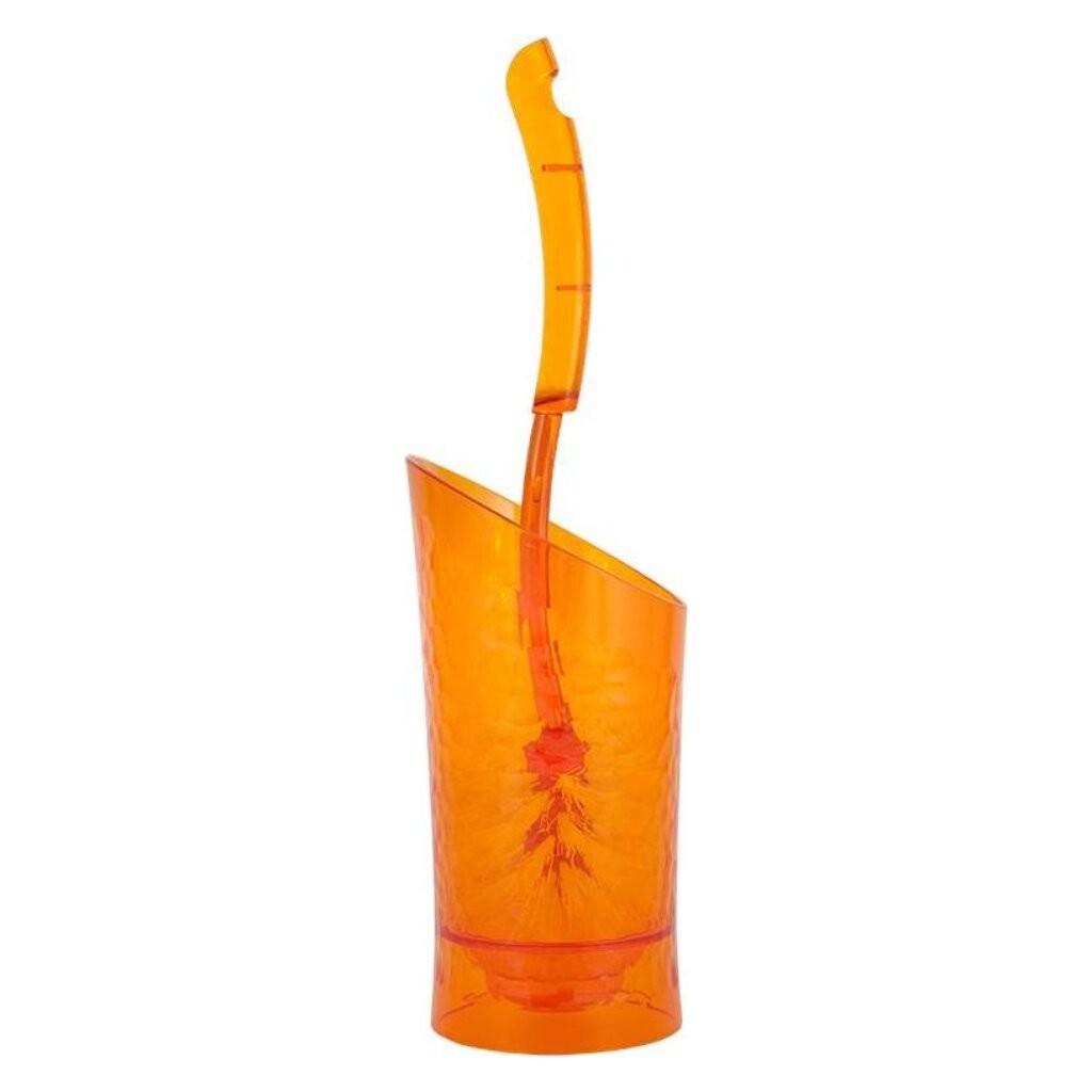 Ершик для унитаза Spin&Clean Vogue пластик, оранжевый - фото - 1