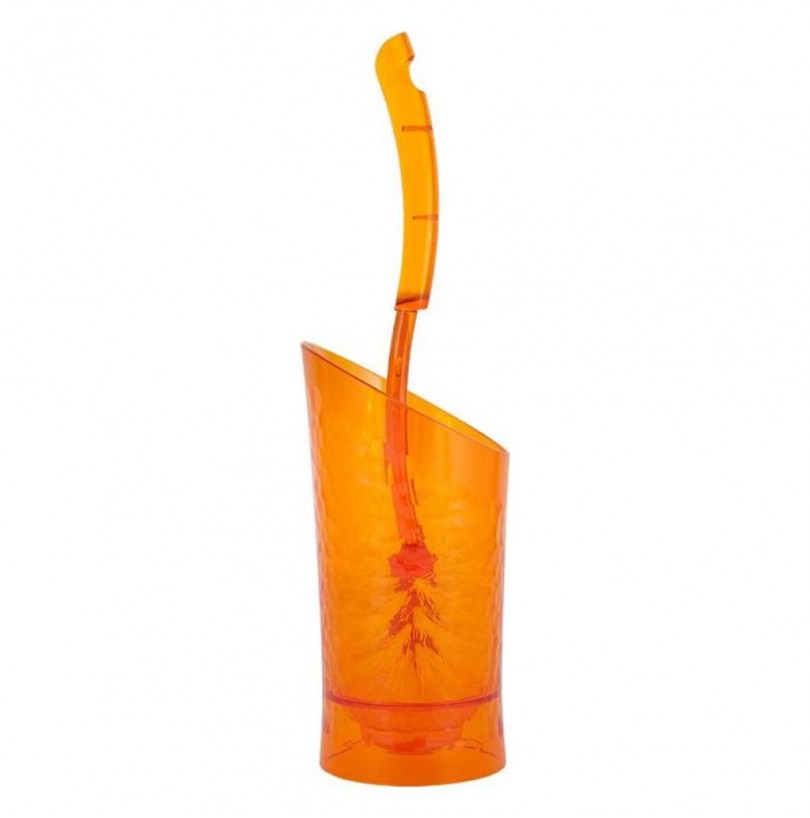 Ершик для унитаза Spin&Clean Vogue пластик, оранжевый - фото - 1