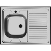 Мойка кухонная прямоуг. UKINOX STD800*600 левая накладная, нерж.сталь - фото - 1