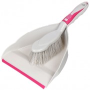 Набор для уборки совок, щетка Марья Искусница HD5005-tif-Pink 213C, фуксия - фото - 1