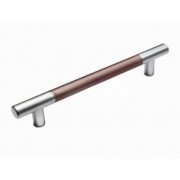 Ручка-скоба мебельная С15 96 мм, хром/бронза - фото - 1