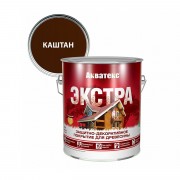 Акватекс Экстра защитно-декоративное покрытие для древесины, Каштан 2,7 л - фото - 1