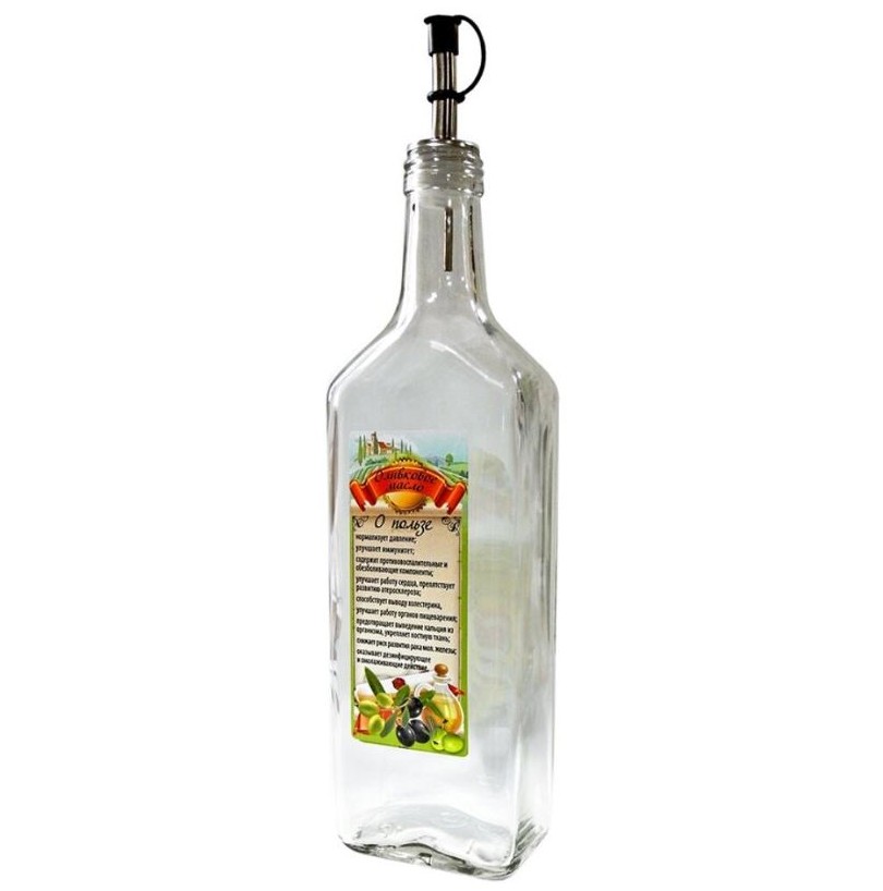 Бутылка для масла с дозатором, стекло 626-405/626-407, 500мл - фото - 2