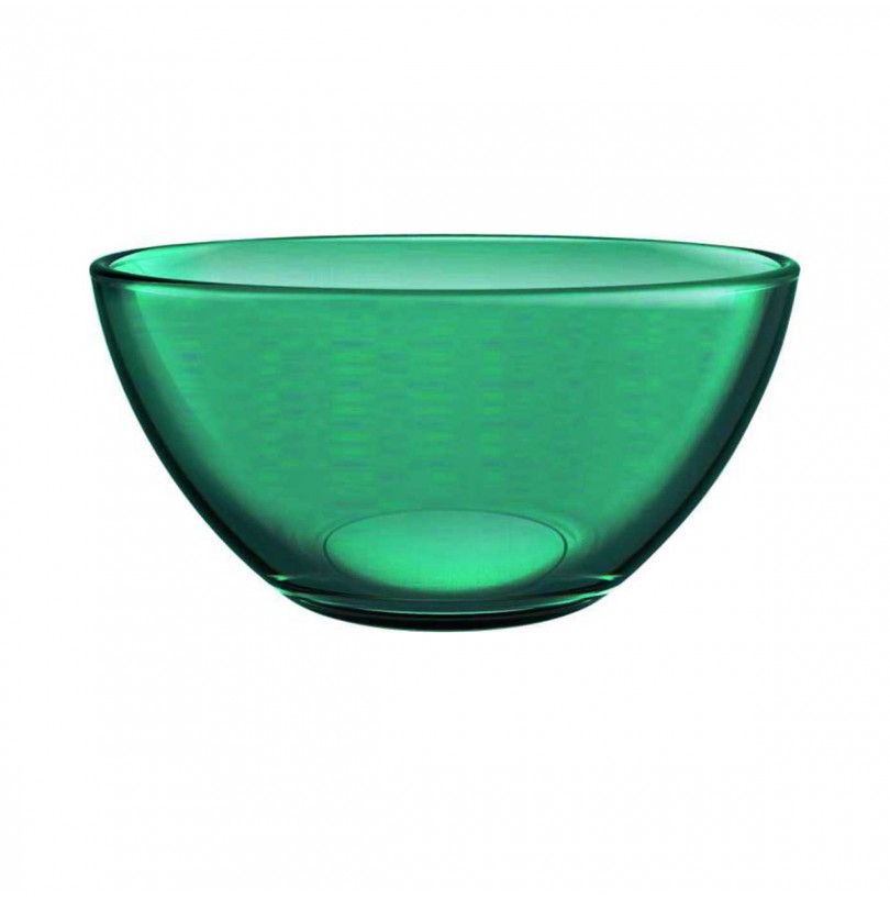 Салатник стекло малый Декостек Изумруд 11 см, 250 мл, зеленый - фото - 1