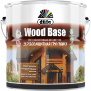 Грунт для защиты древесины Dufa Wood Base c биоцидом бесцветный 2 л - фото - 1