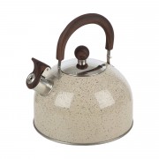 Чайник со свистком Mallony Storia нержавеющая сталь 2,5 л, бежевый - фото - 1