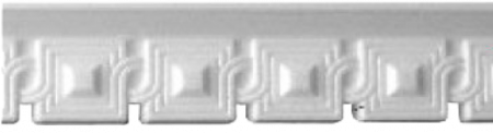 Плинтус потолочный 7025, белый 2м - фото - 1