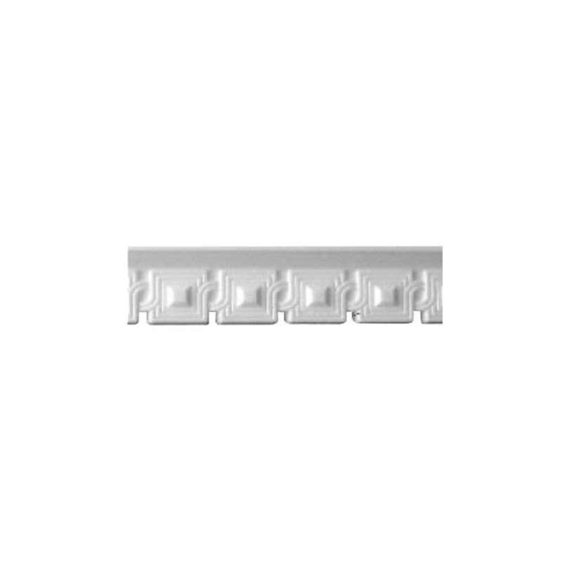 Плинтус потолочный 7025, белый 2м - фото - 1